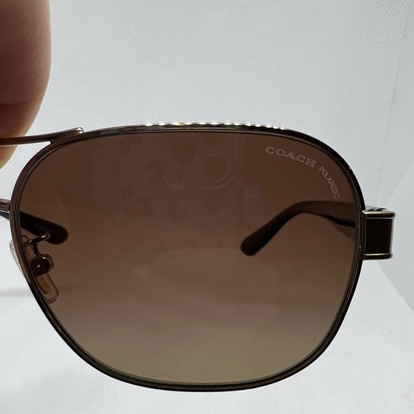 Coach Polarized Sunglasses with Case and Lens Cloth - Picture 11 of 11